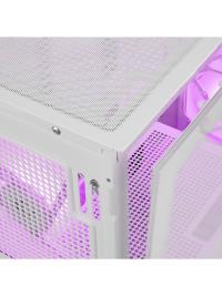 Rampage CRAFT Beyaz Mesh Type-C*1+Usb3.0*2+Hd Audio 1*14CM+3*12CM ARGB Fan ATX Mid-T Gaming Oyuncu Kasası PSU YOK